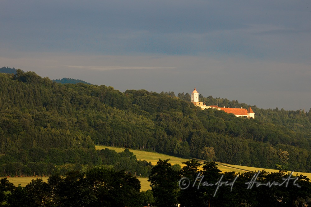view over the fields from Melk