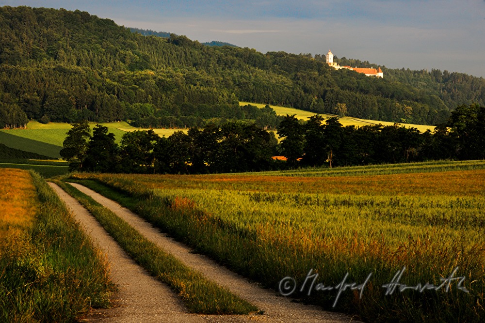 view over the fields from Melk