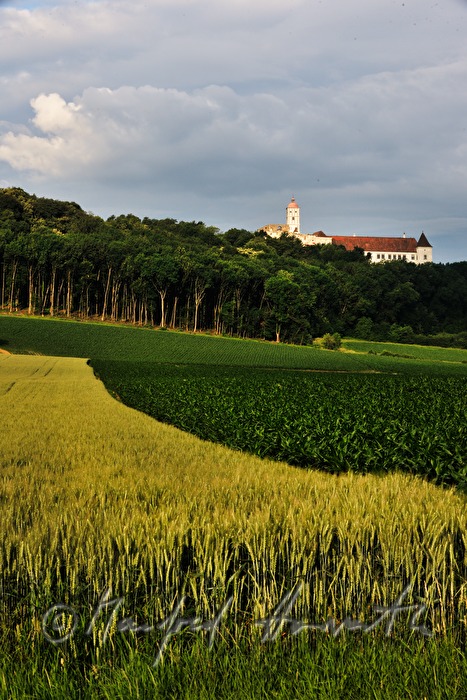view over the fields from Melk