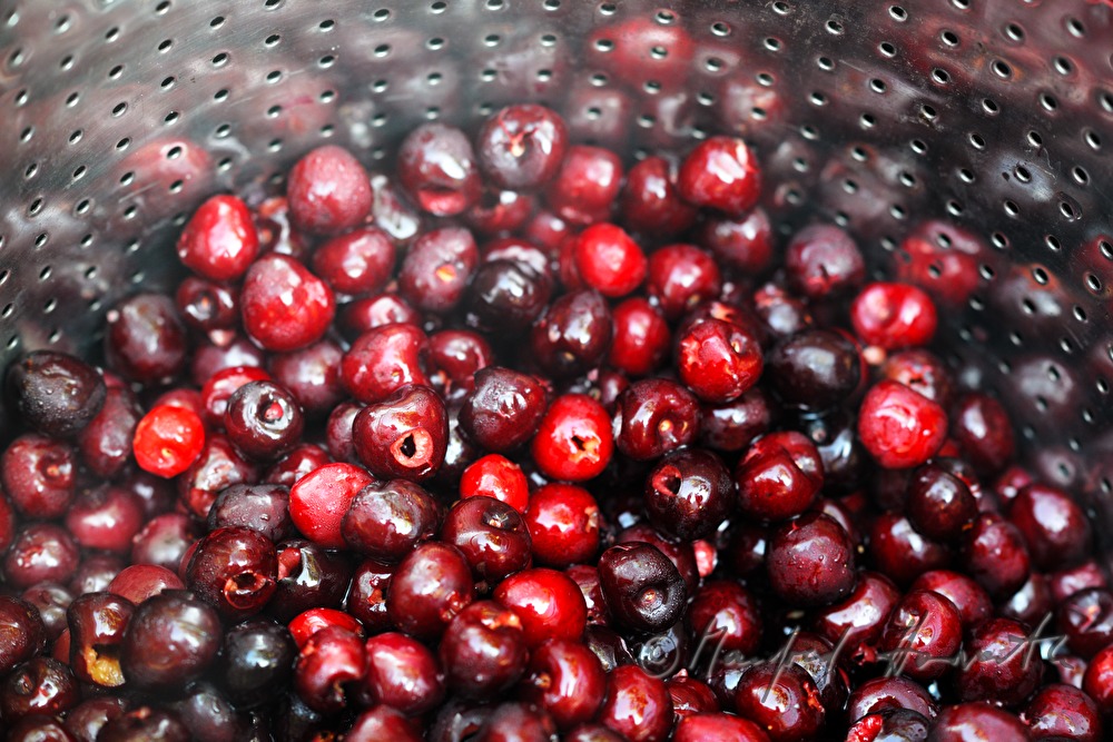 making of cherry juice by vapor processing