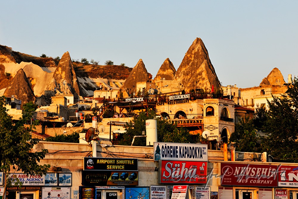 houses and dugouts in the tuff rock