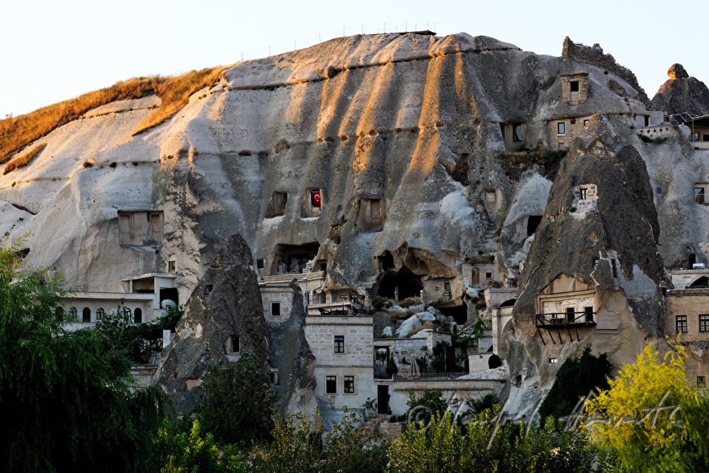 houses and dugouts in the tuff rock
