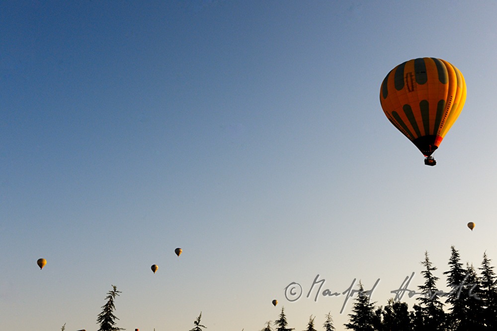 hot-air balloons