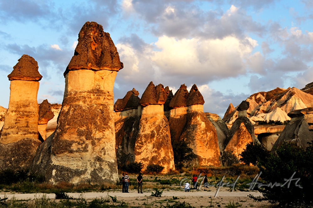 tuff rocks and tourists
