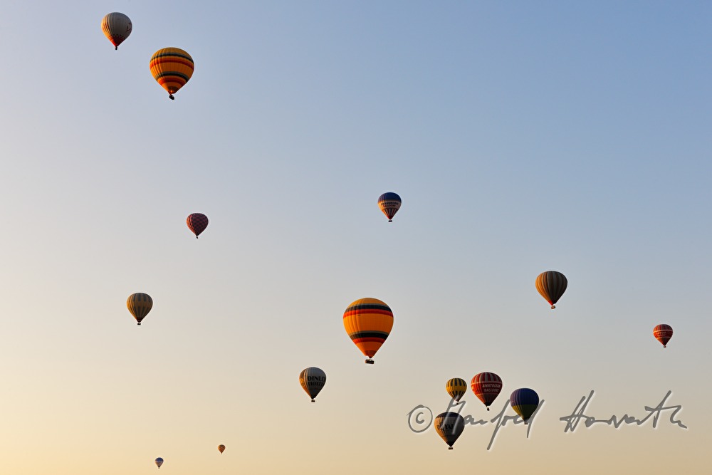 hot-air balloons