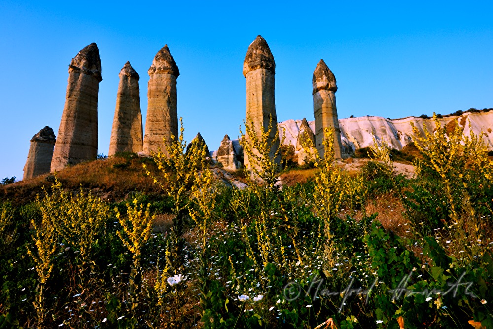 pinnacle shaped tuff rocks