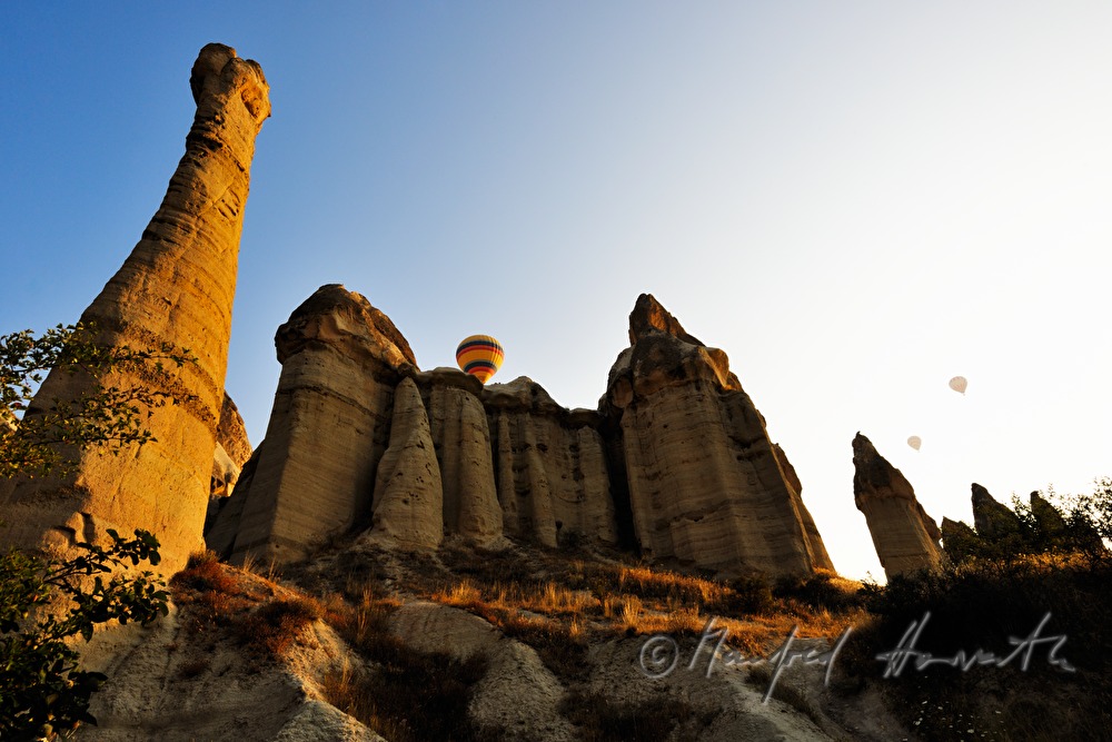 pinnacle shaped tuff rocks