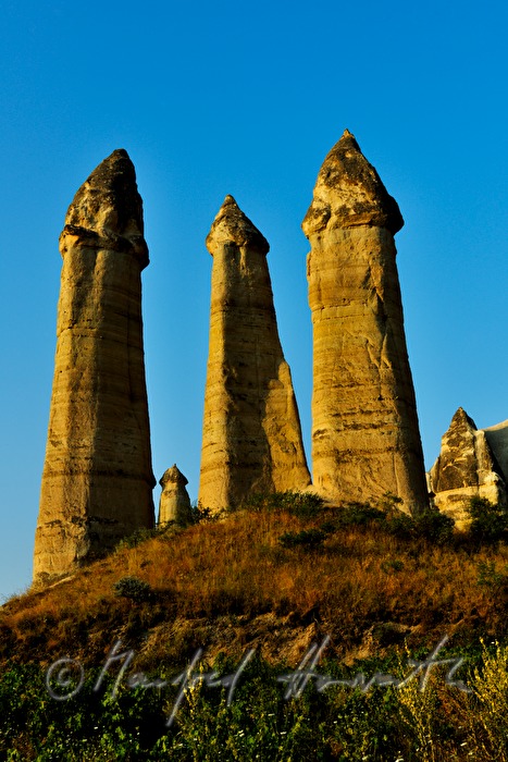 pinnacle shaped tuff rocks