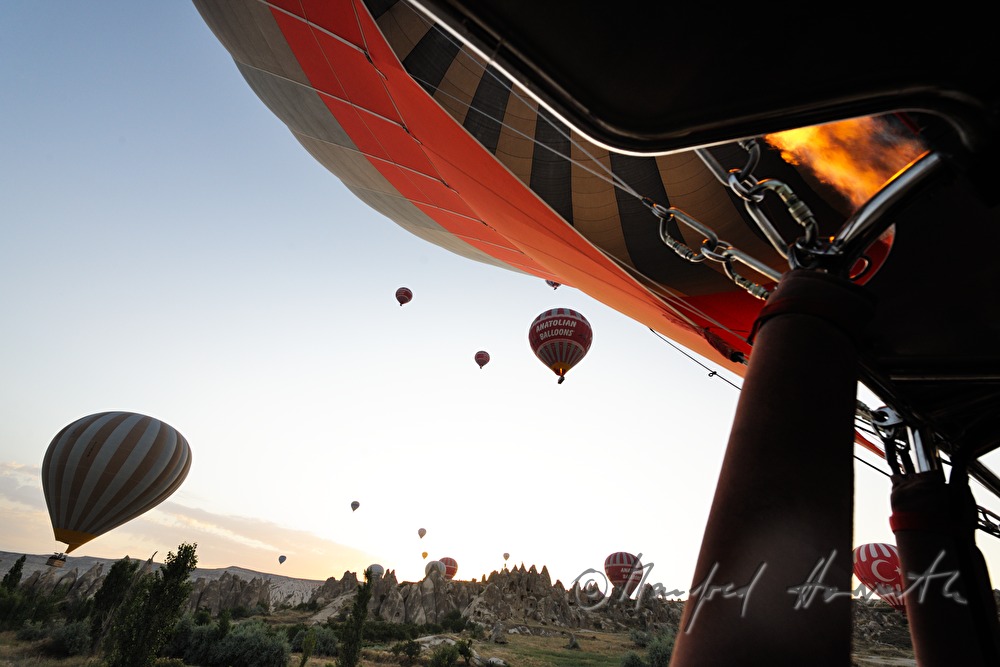 hot-air balloon ride