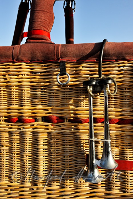 hot-air balloons after landing