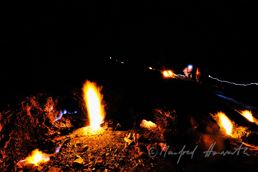 natural burning gas field Chimaera