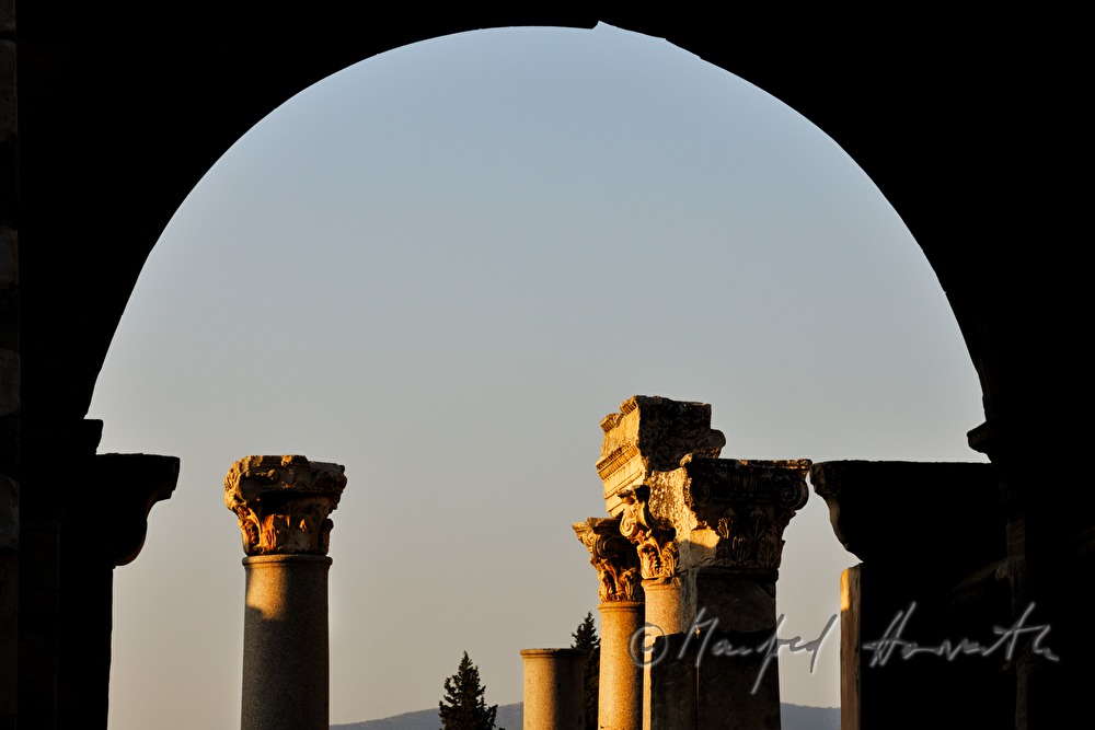 columns of the Odeon temple