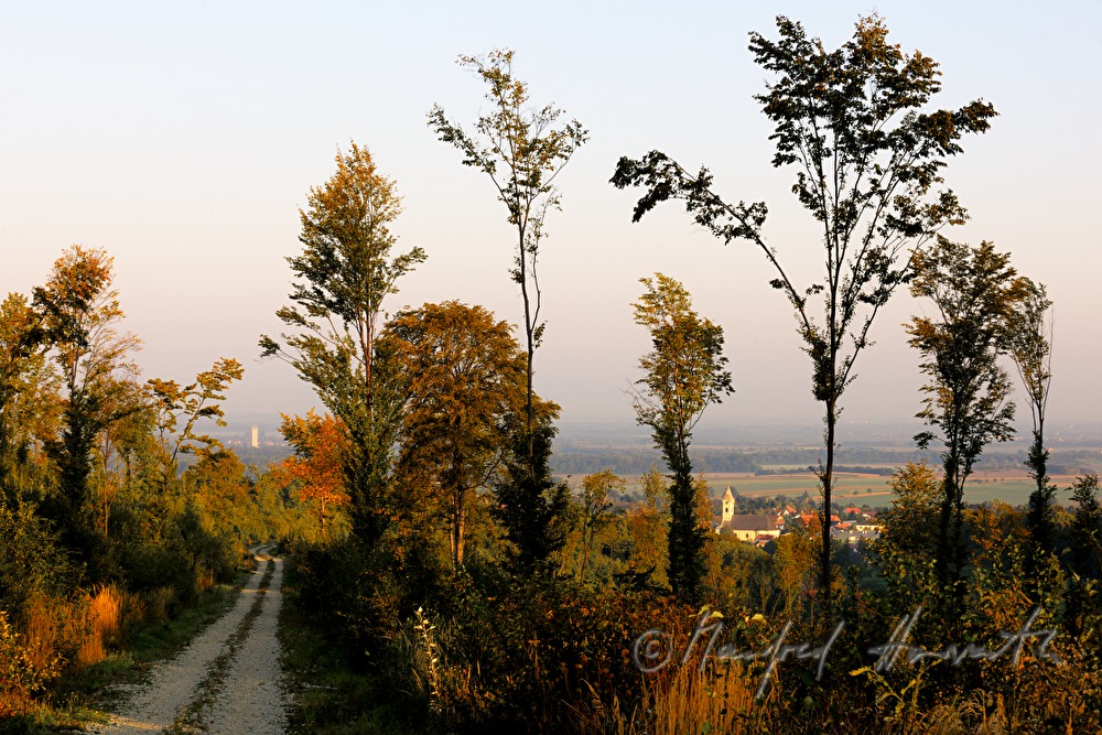 view from the panorama road to the village