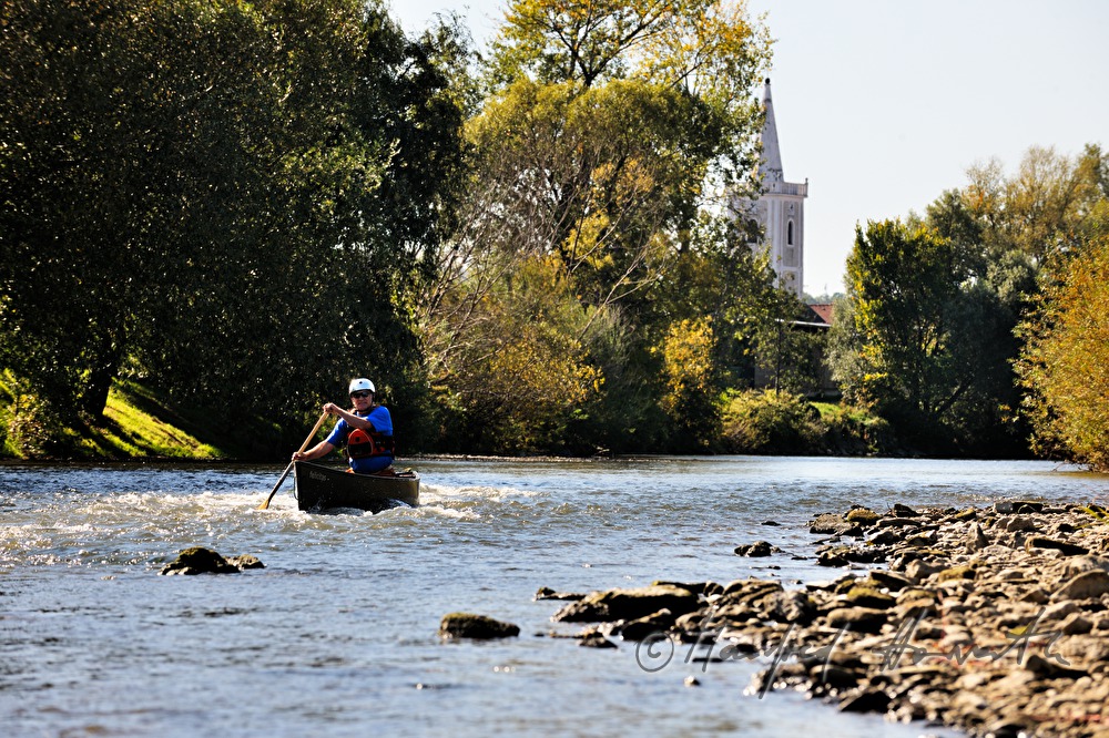 kajaker on the River Leitha