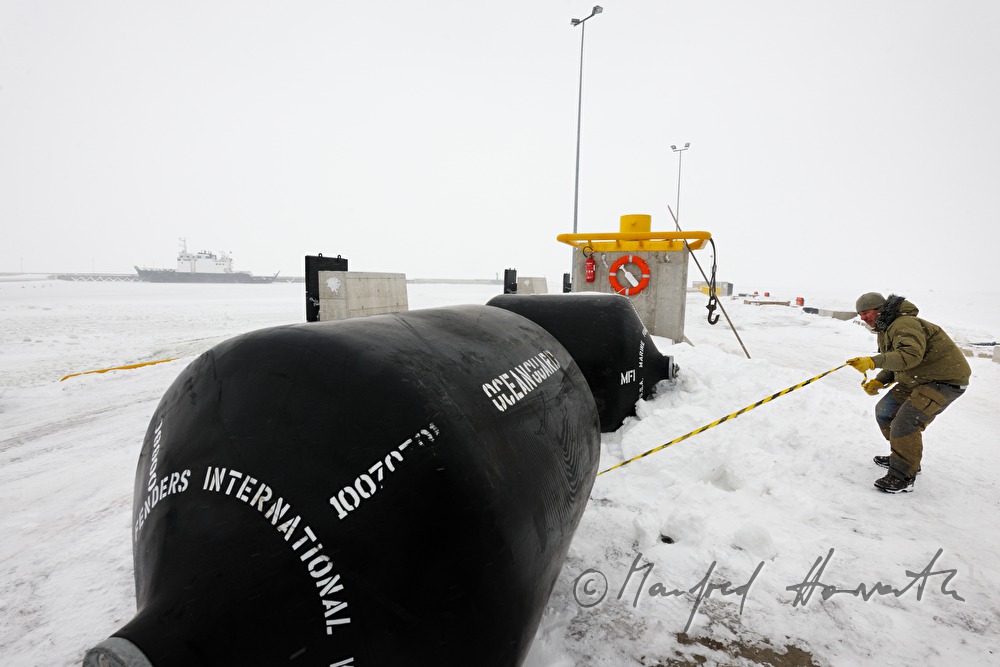 landing stage of the icebreaker 
