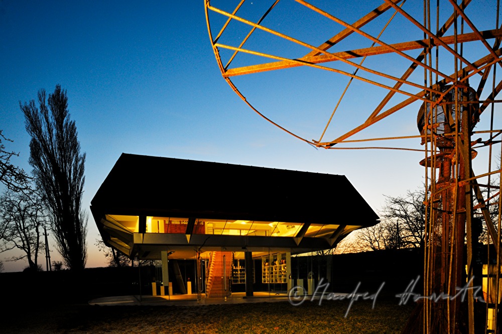 Egg Museum and framework of a sculpture
