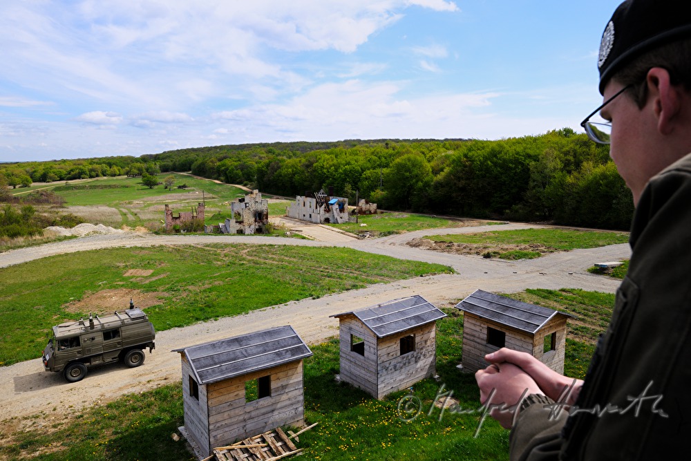soldier of the Austrian Armed Forces during a field maneuver