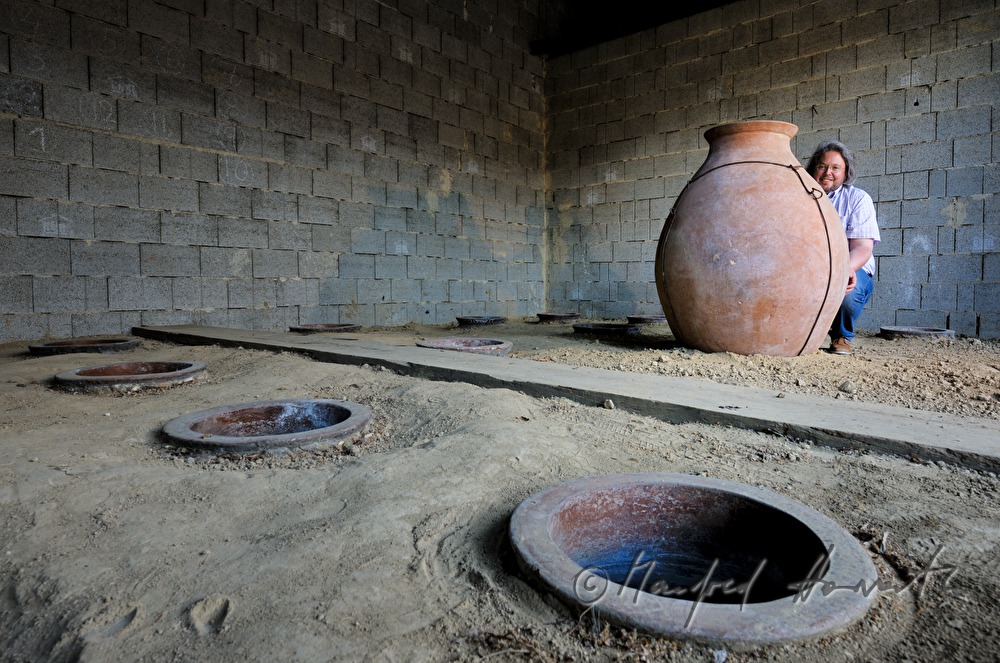 Bernhard Ott and an amphora
