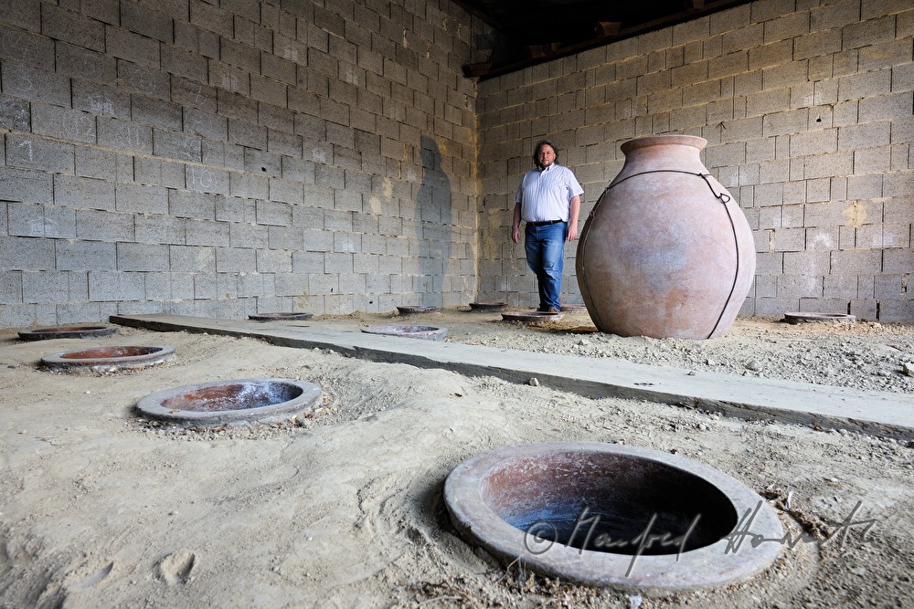 Bernhard Ott and an amphora