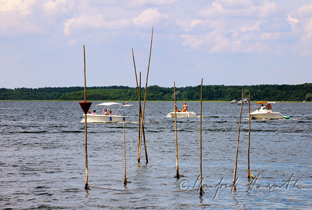 wooden staffs for marking fishing nets