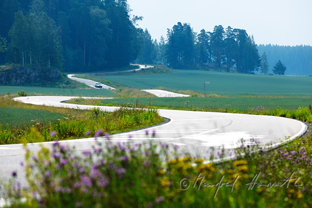 serpentine country road near Kotka