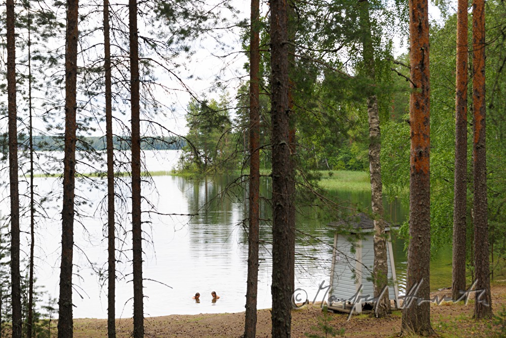changing cubicle near the lake Pihlajavesi