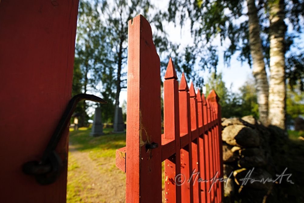 fence of the church Kirkkoniemen kellotapuli