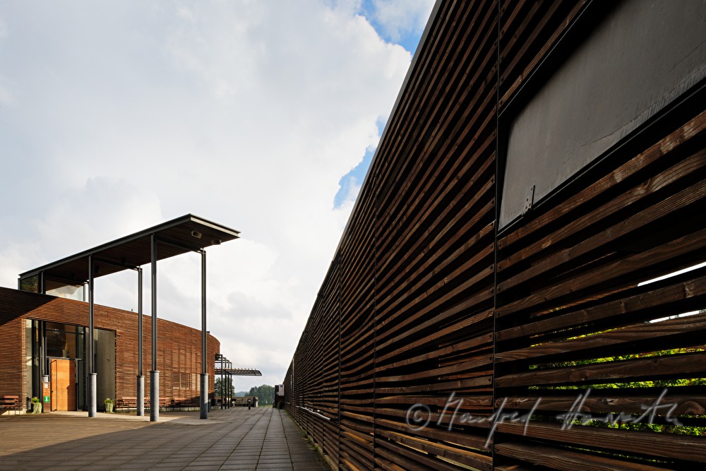 entrance and main facade of the Finnish Forest Museum (Lusto)