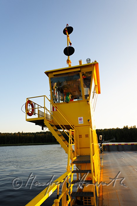 tower and cockpit of the car ferry