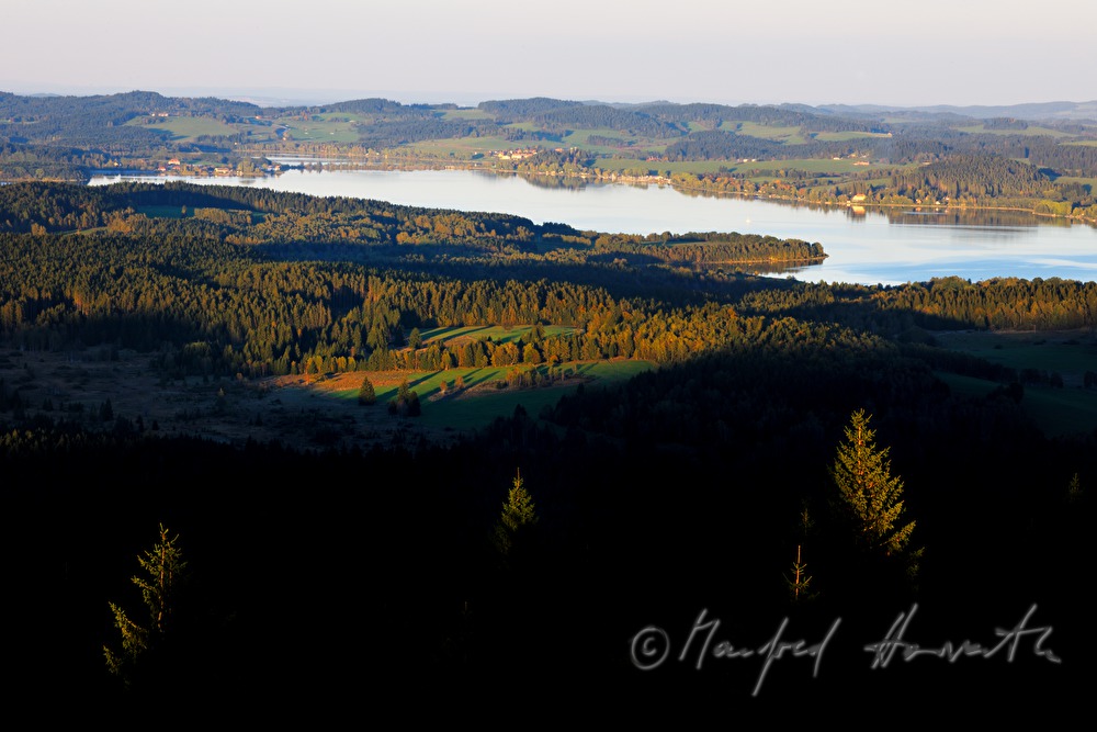 view from Hochficht to Vltava
