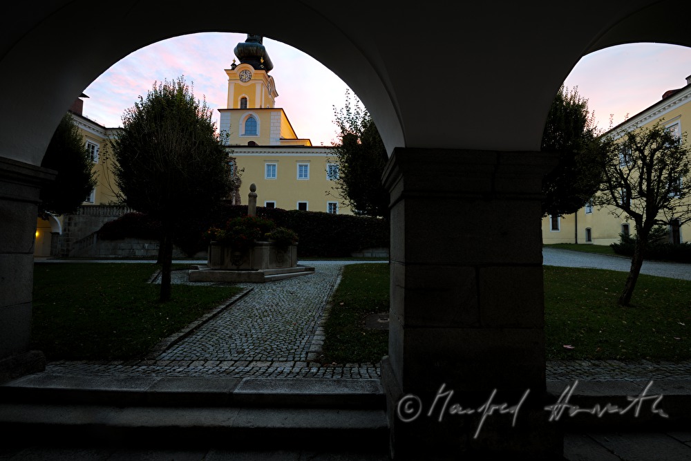 inner courtyard of  the Premonstratensian monastery