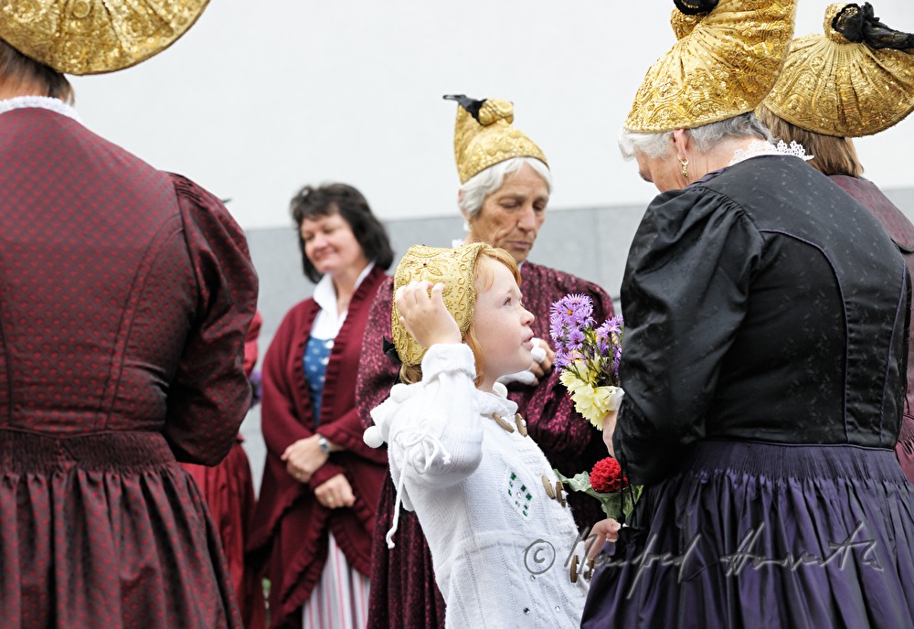child from Mühlviertel in typical traditional costume