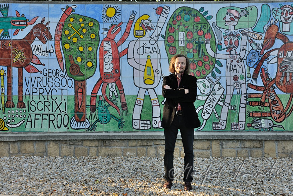 Director Johann Feilacher in front of the museum