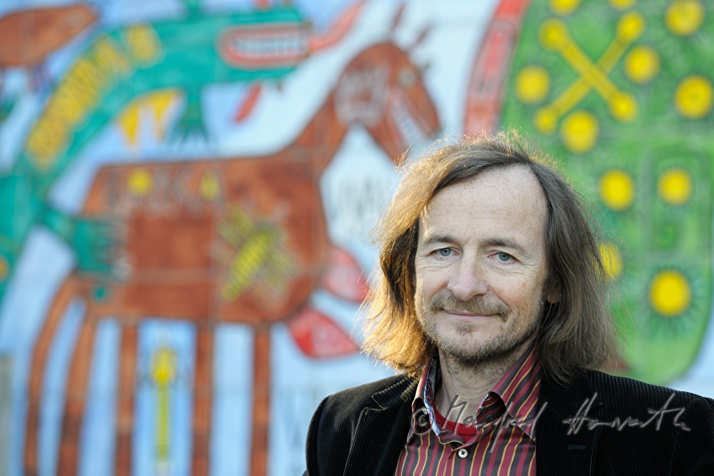 Director Johann Feilacher in front of the museum