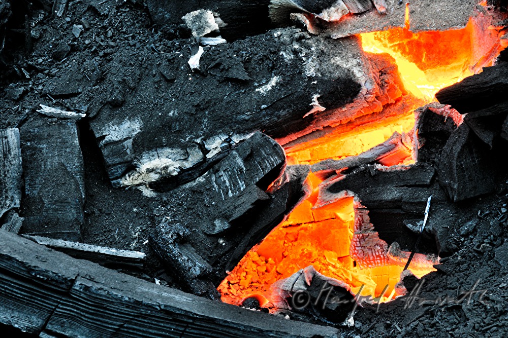 making of charcoal at charburner Wieser