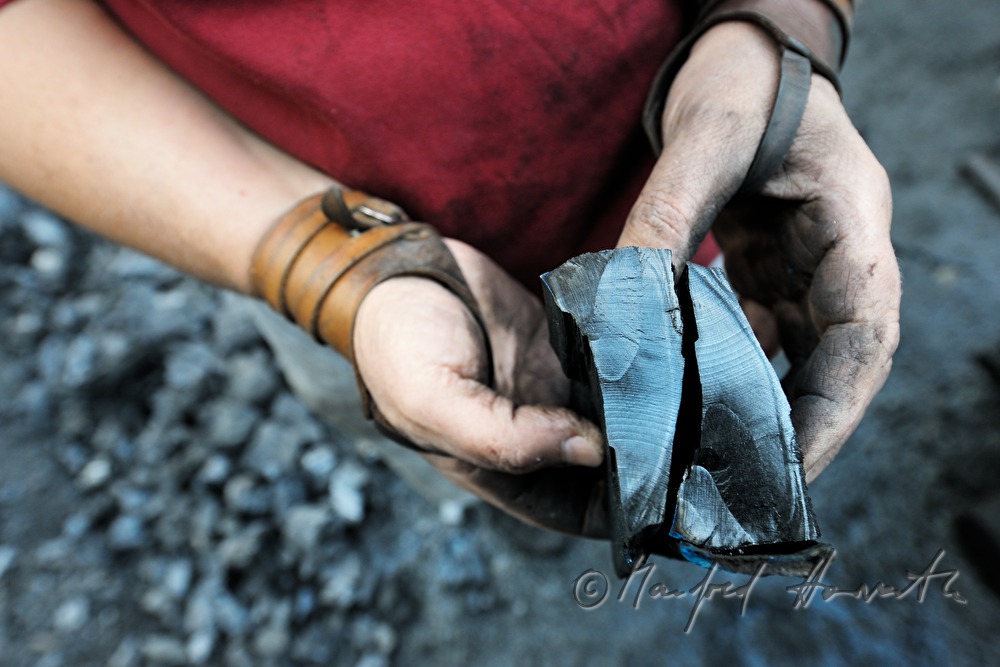making of charcoal at charburner Wieser