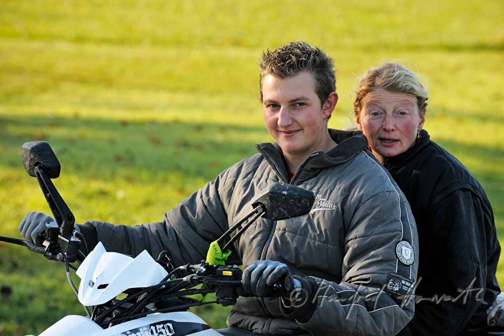 farmers wife and her son go on an ATV