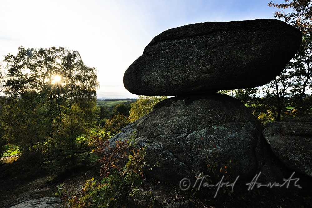 Schwammerling RockNaturdenkmal in Naturpark Muehlviertel