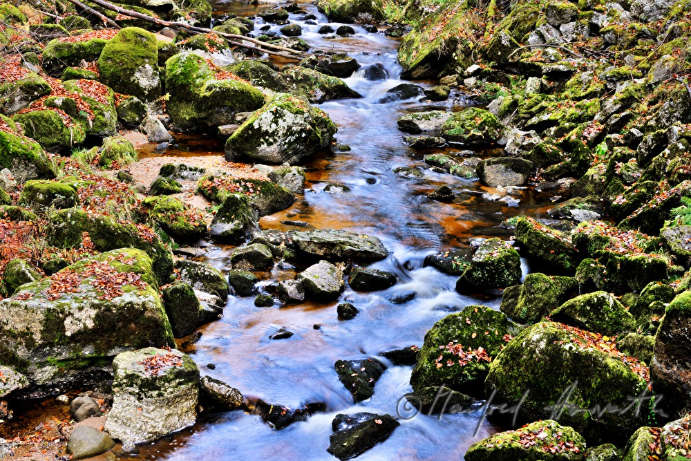 red sand containing iron on the rivershore