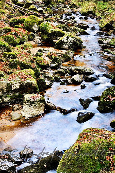 red sand containing iron on the rivershore
