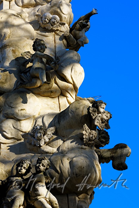 Holy Trinity Column at the inner courtyard