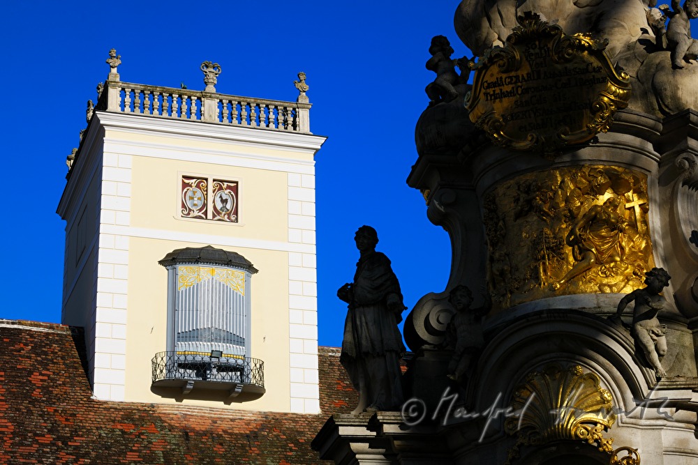 Holy Trinity Column at the inner courtyard