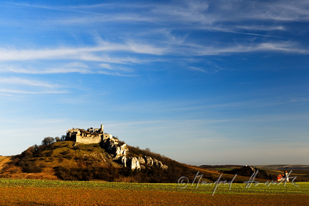fortress and church with calvary