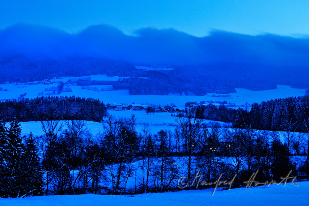 morning mist over the Bohemian Forest