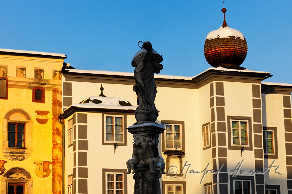 ensemble of houses on the main square