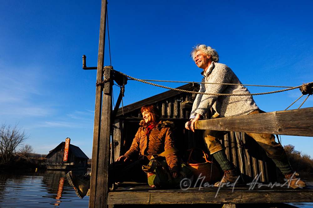 operators of the ship mill on their way to work