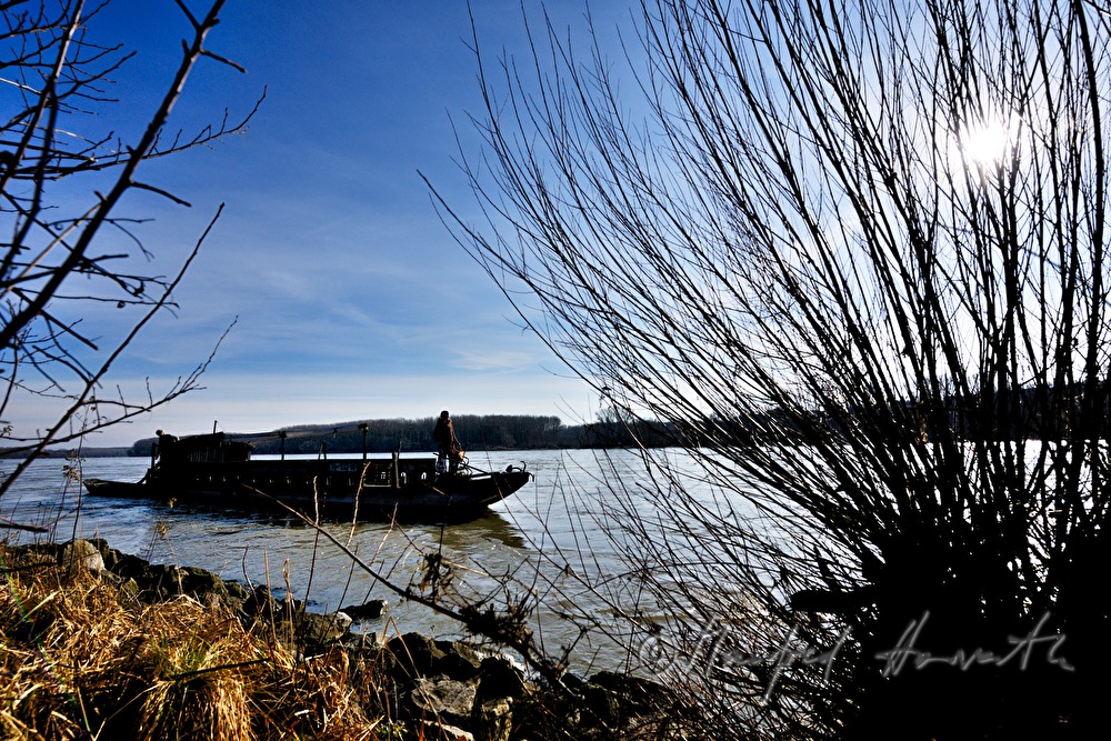 a historic Danube ship (Tschaike
