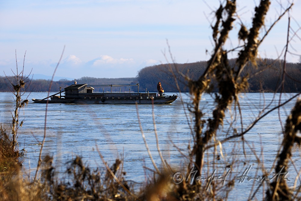 a historic Danube ship (Tschaike