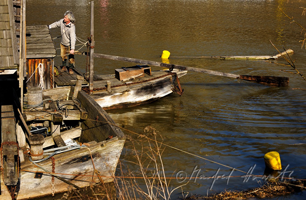 miller landing at his ship mill with a dumb barge