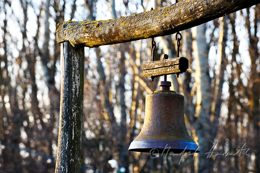 historic bell near the former ferry boat